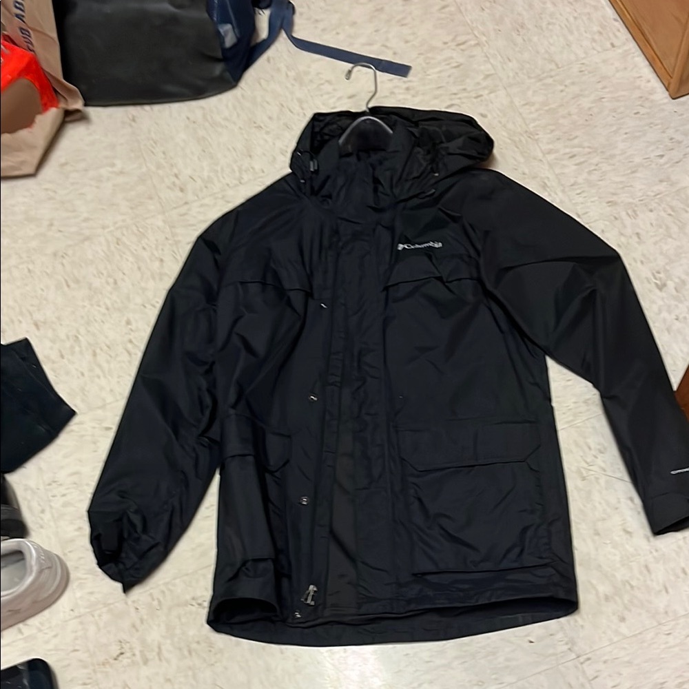 Columbia Black Hooded Jacket